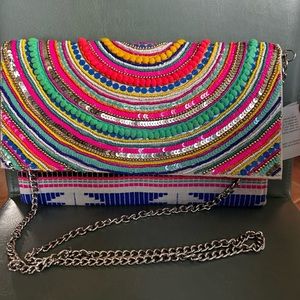 Alex Embellished Clutch/Crossbody Bag